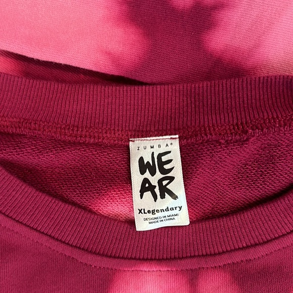 Zumba Tye Dye Red Sweater - Picture 4 of 4